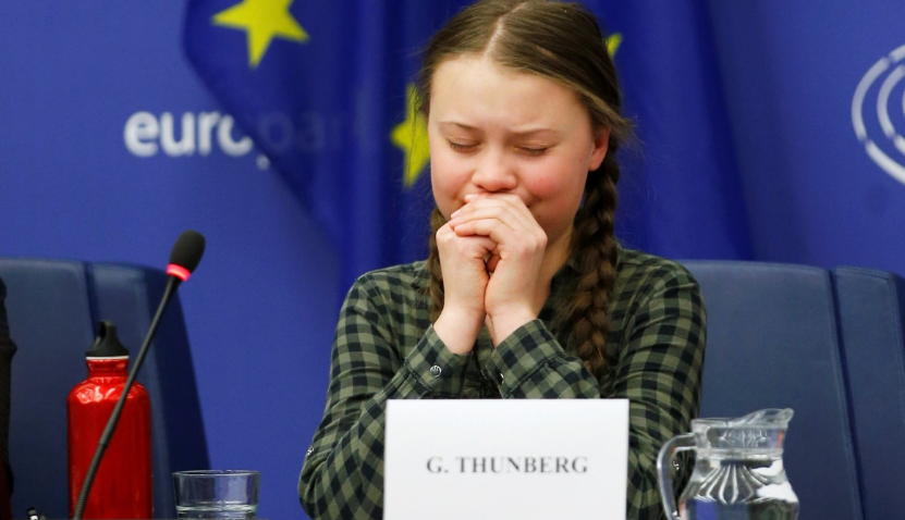 Greta Thunberg lo llora.
