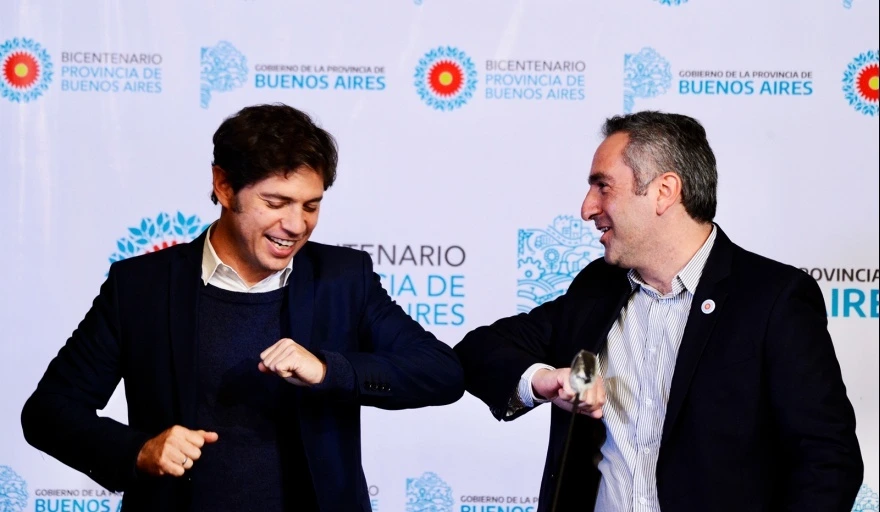 Axel Kicillof y Andrés Larroque