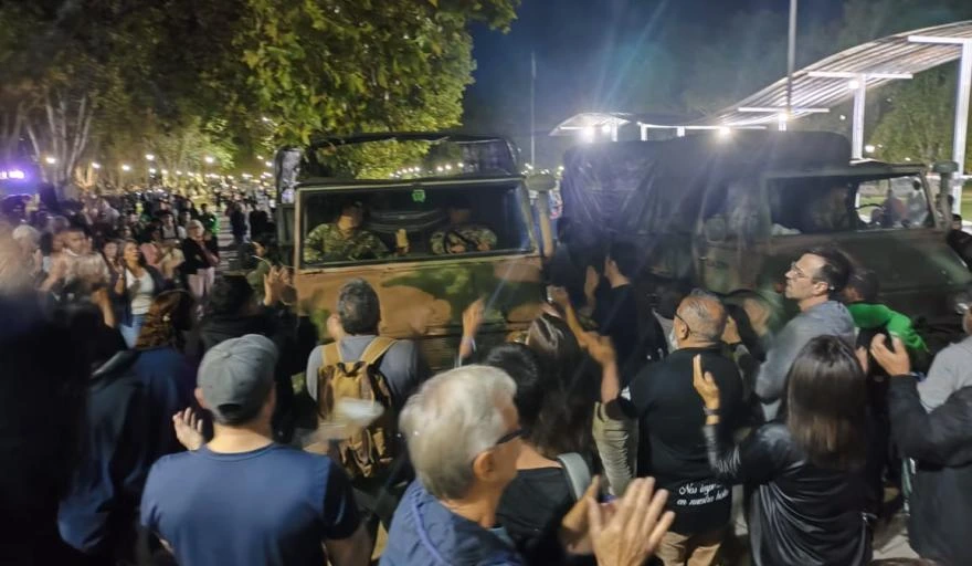 Manifestantes kirchneristas.