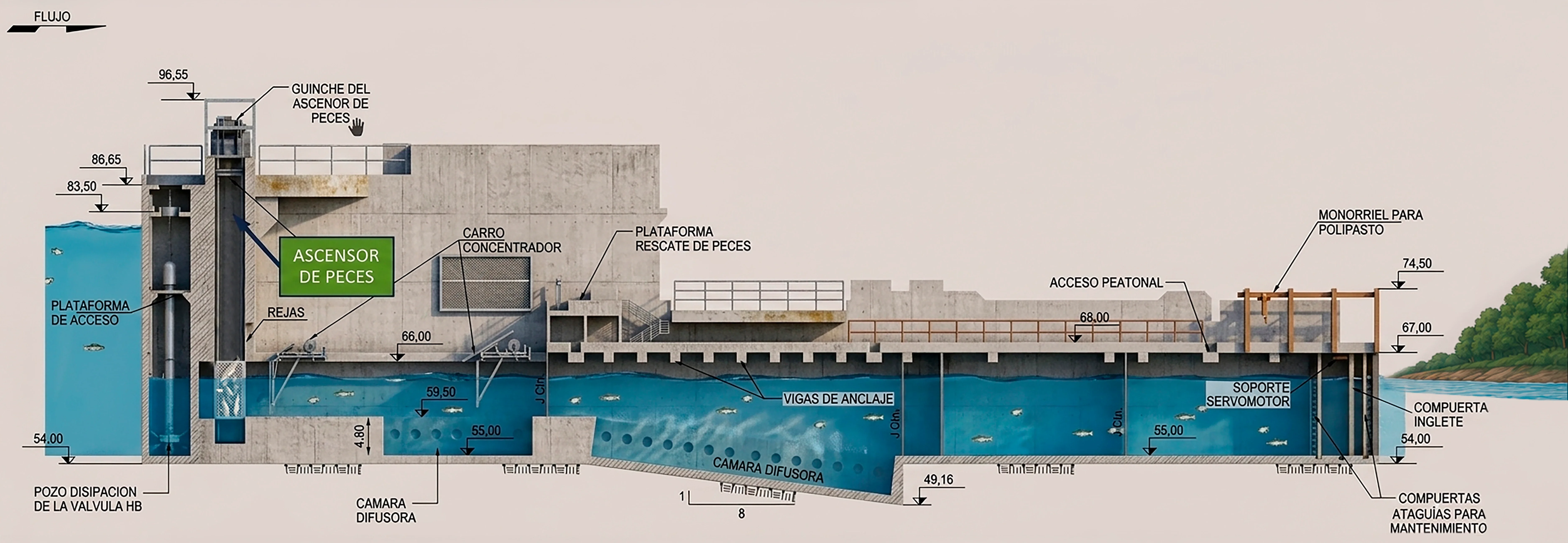 El Sistema de Transferencia de Peces.