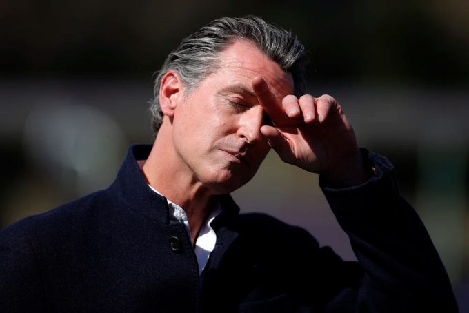 The Democratic governor of California, Gavin Newsom
