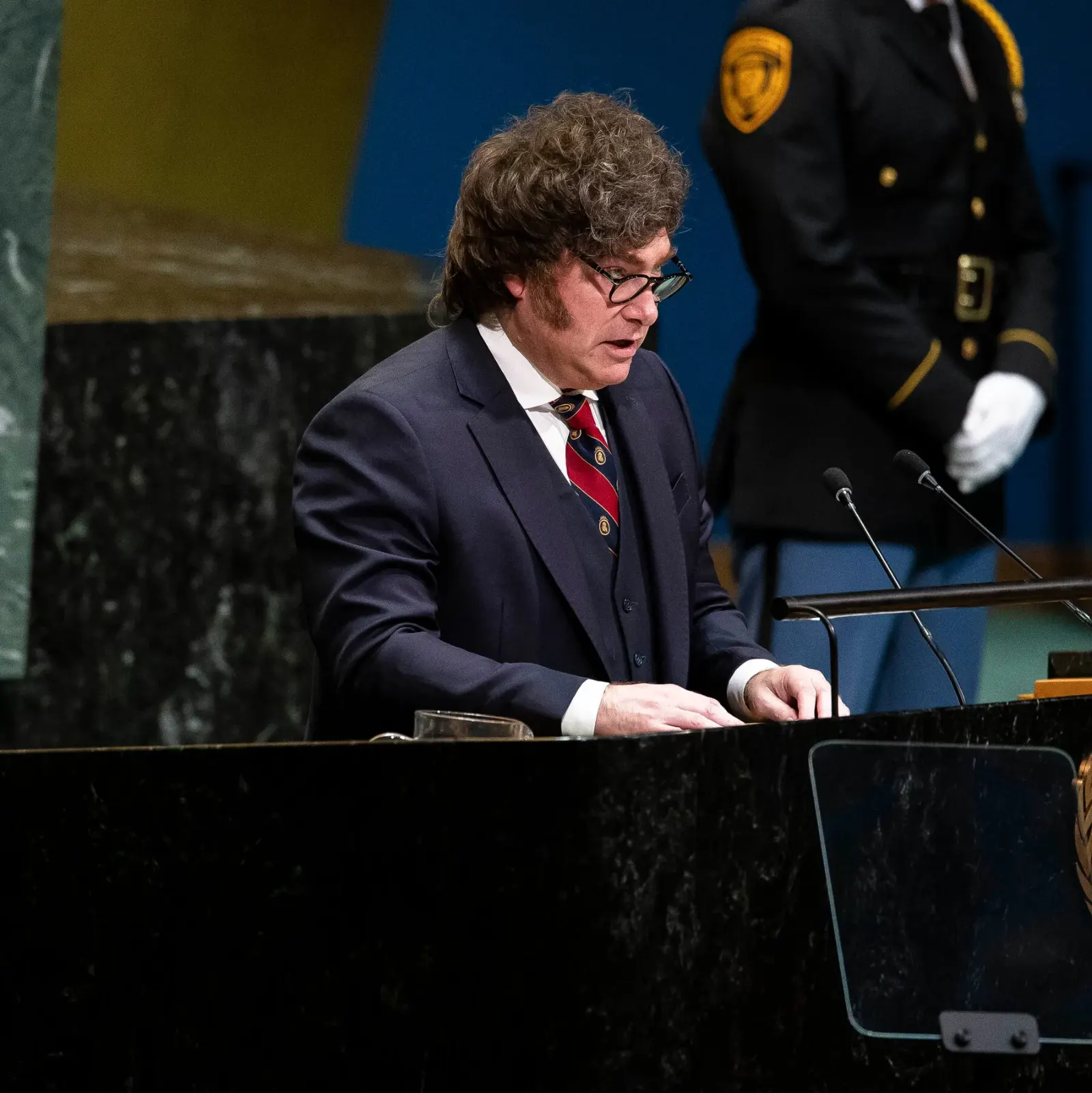 The president, Javier Milei