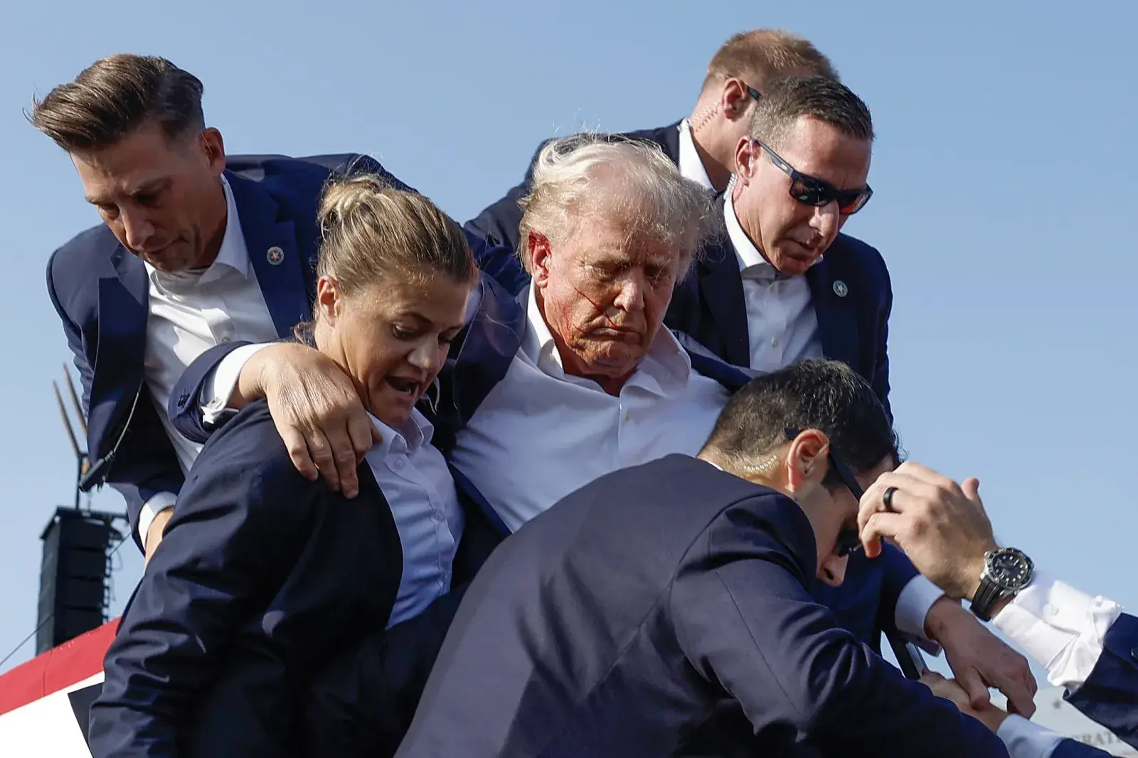 Trump salvó su vida de milagro esa tarde en Pensilvania. 