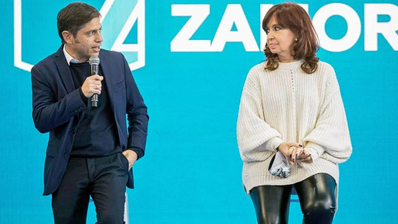 Axel Kicillof y Cristina Kirchner.