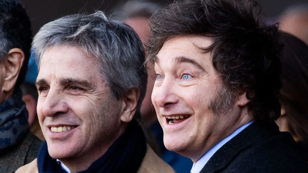Javier Milei y Luis Caputo.