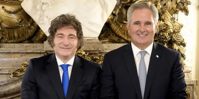 Javier Milei y Pablo Quirno