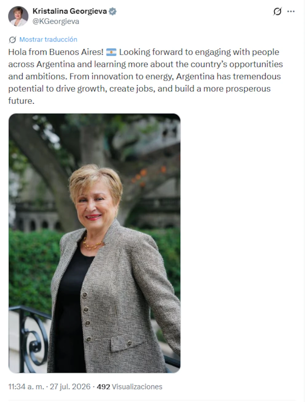 Kristalina Georgieva on X