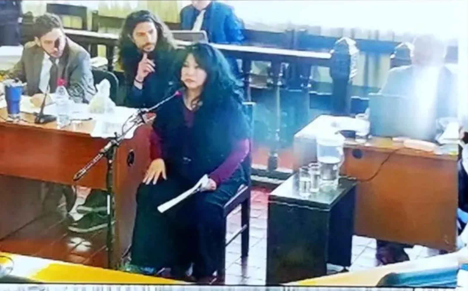 Nassia, madre de Alexa Miranda, declarando en el juicio contra Oscar Gonzalez en Villa Dolores.