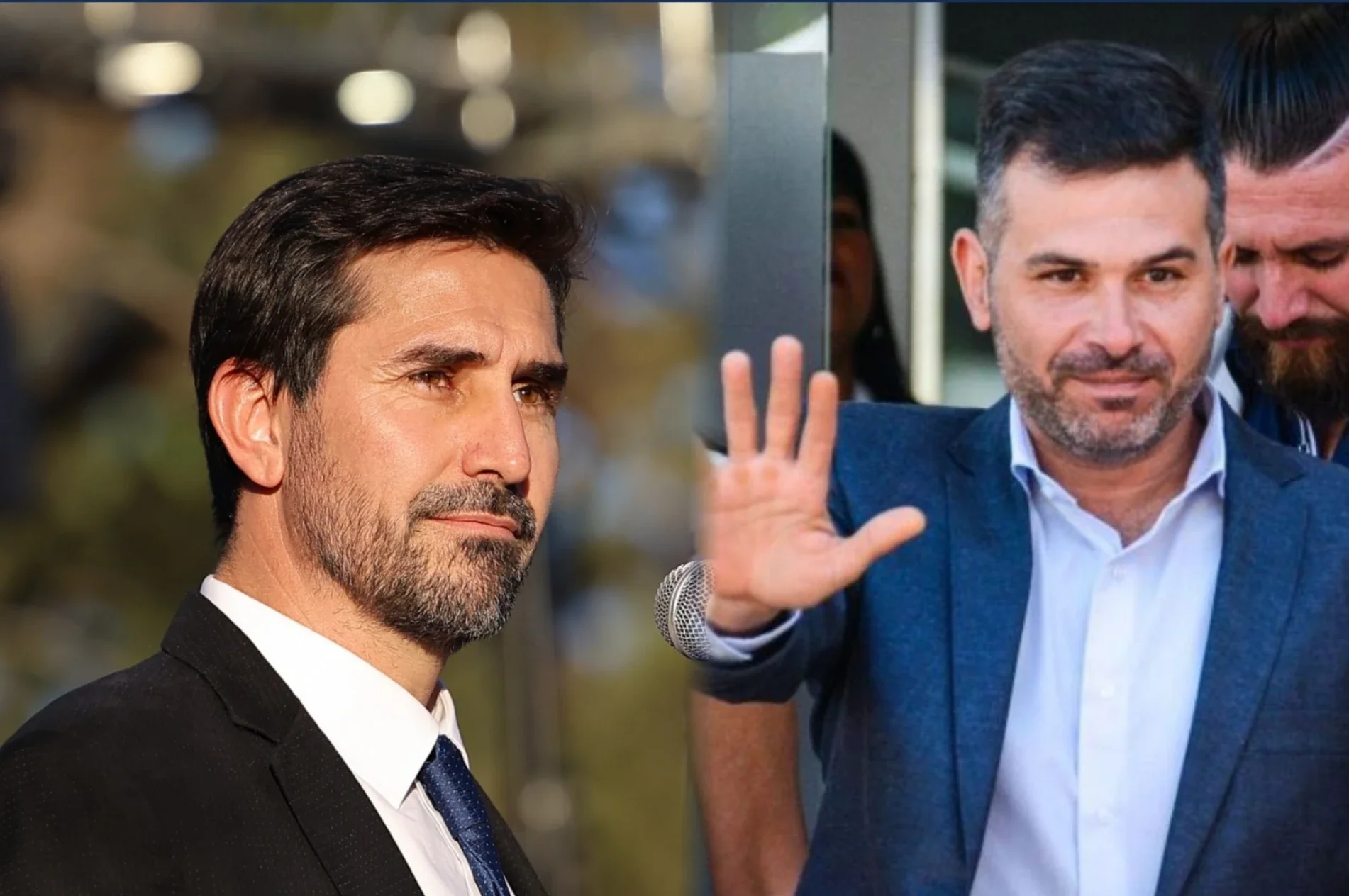 Fernando Rambaldi, actual Intendente de La Calera, y Facundo Rufeil, del peronismo calerense.