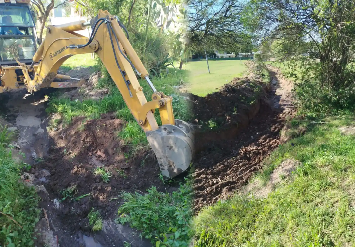 La Municipalidad de La Calera ya despejó más de 3.600 metros de canales y arroyos, a los que se suman tareas de limpieza sobre la costa del río, en el marco de un operativo preventivo pensado de cara al fenómeno de El Niño.