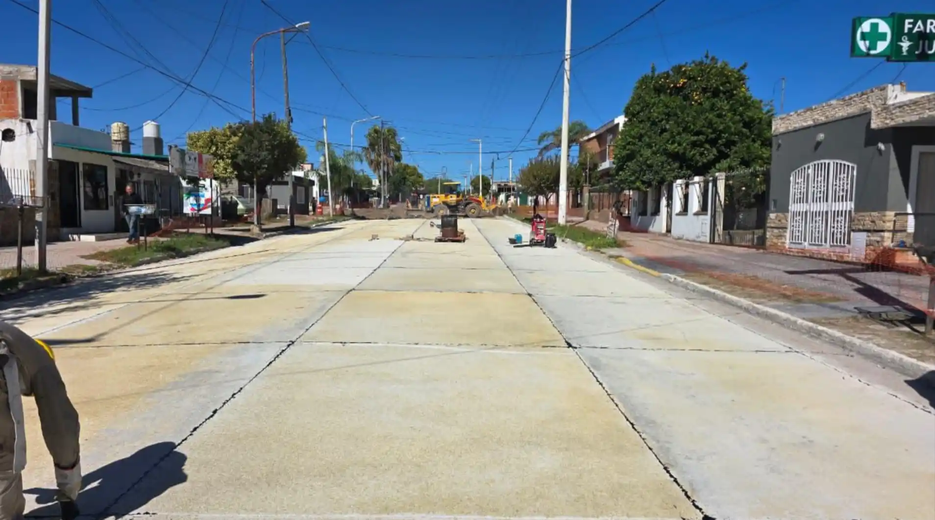 Avances de la repavimentación de la Avenida Simón Bolivar en La Calera