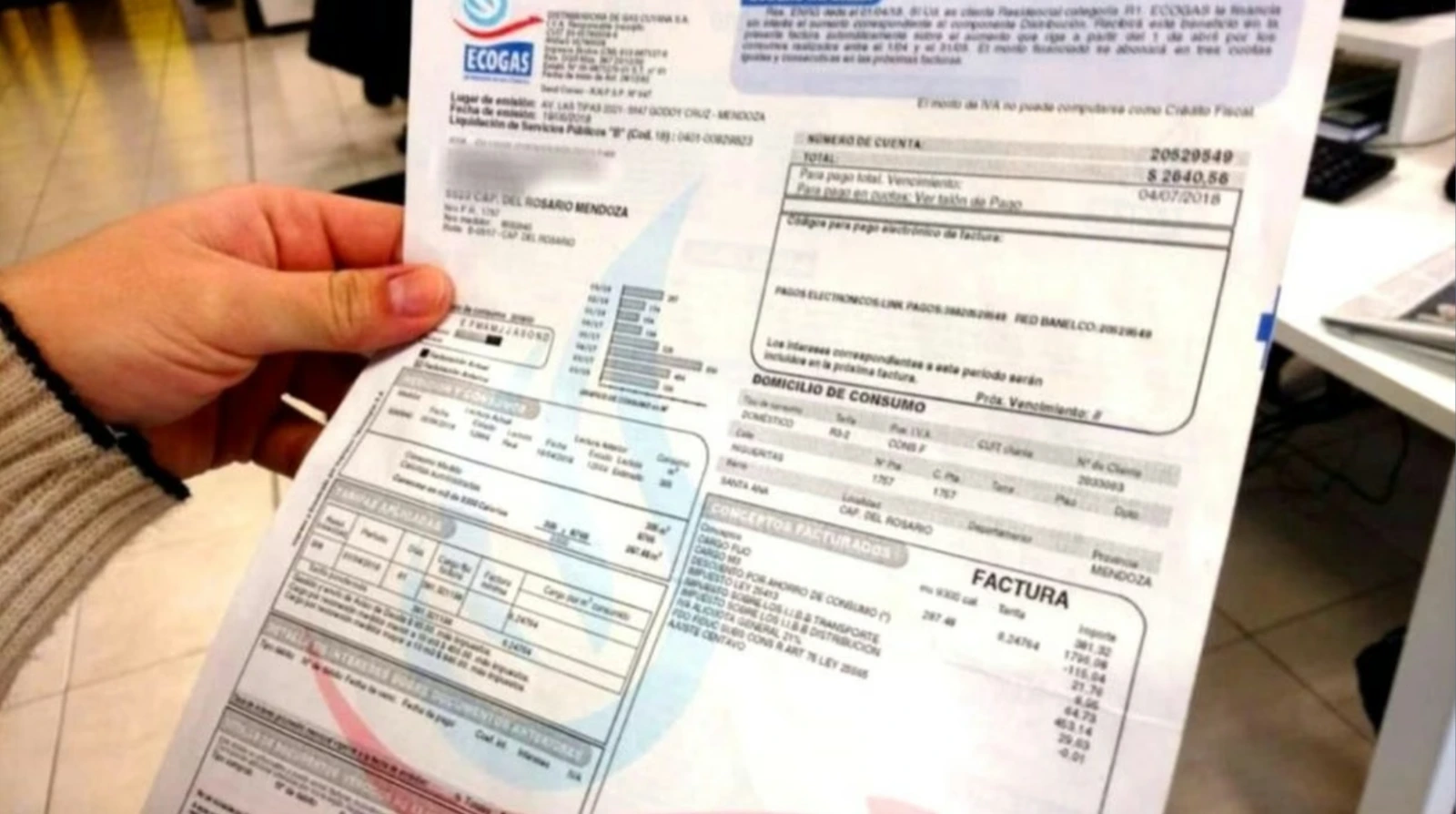 La Municipalidad de Córdoba busca reactivar el cobro del OIM (Ordenanza Impositiva Municipal) sobre los consumos de gas.