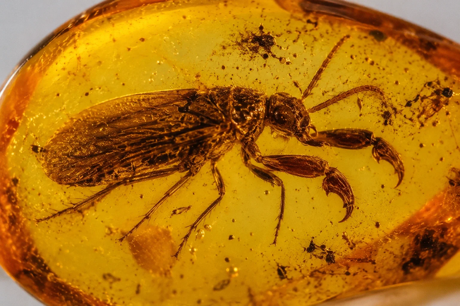 Un insecto de 100 millones de años tenía pinzas similares a las de un cangrejo: un fósil en ámbar revela una rareza