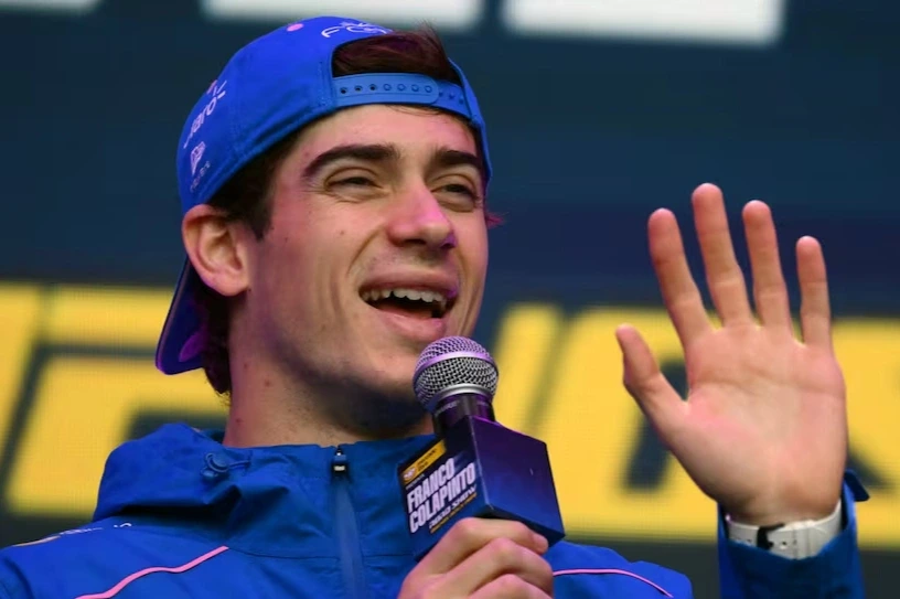 Franco Colapinto no pudo ocultar su felicidad tras su exhibición: 'Son los mejores fans del mundo'