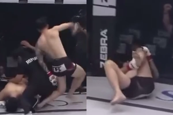 Insólito: un árbitro de MMA lesionó accidentalmente a un peleador tras detener su combate