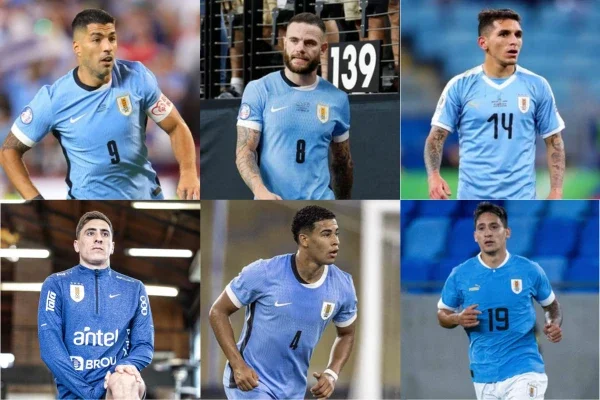 Suárez, Nández, Torreira, Merentiel, Mourinño y Satriano son las principales ausencias de Uruguay