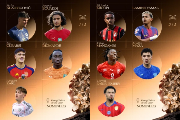 The nominees for the men's Kopa Trophy