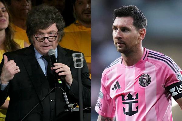 Javier Milei le envió un mensaje de apoyo a Lionel Messi tras la muerte de su padre: "Hoy te abrazamos y acompañamos"