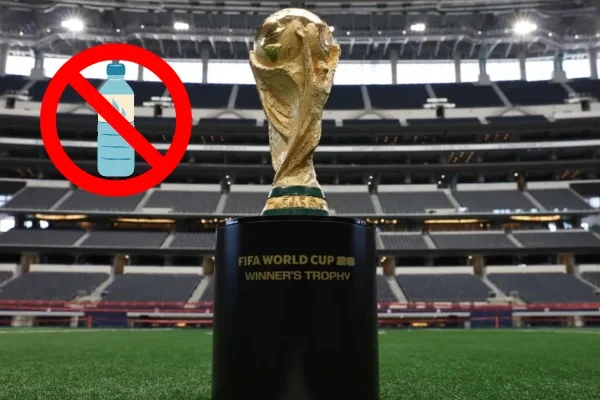 Attention fans: FIFA has banned the entry of reusable bottles into the stadiums of the 2026 World Cup.