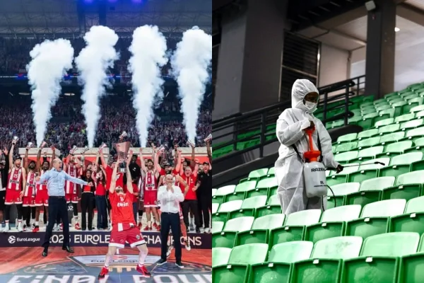 Puro folklore: Panathinaikos 'desinfectó' su estadio luego de que su clásico rival ganará allí la Euroliga