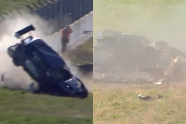 Susto en la final del TC2000: Tomás Fernández sufrió un violento accidente contra el paredón