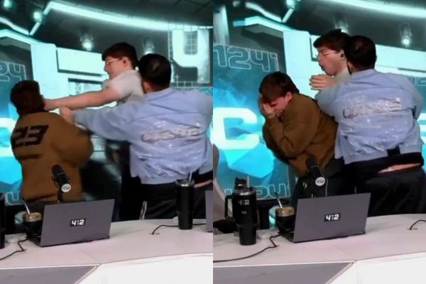 Davoo Xenieze le pegó una piña a Teo D'Elia en pleno directo de 412: "No puedo creerlo"