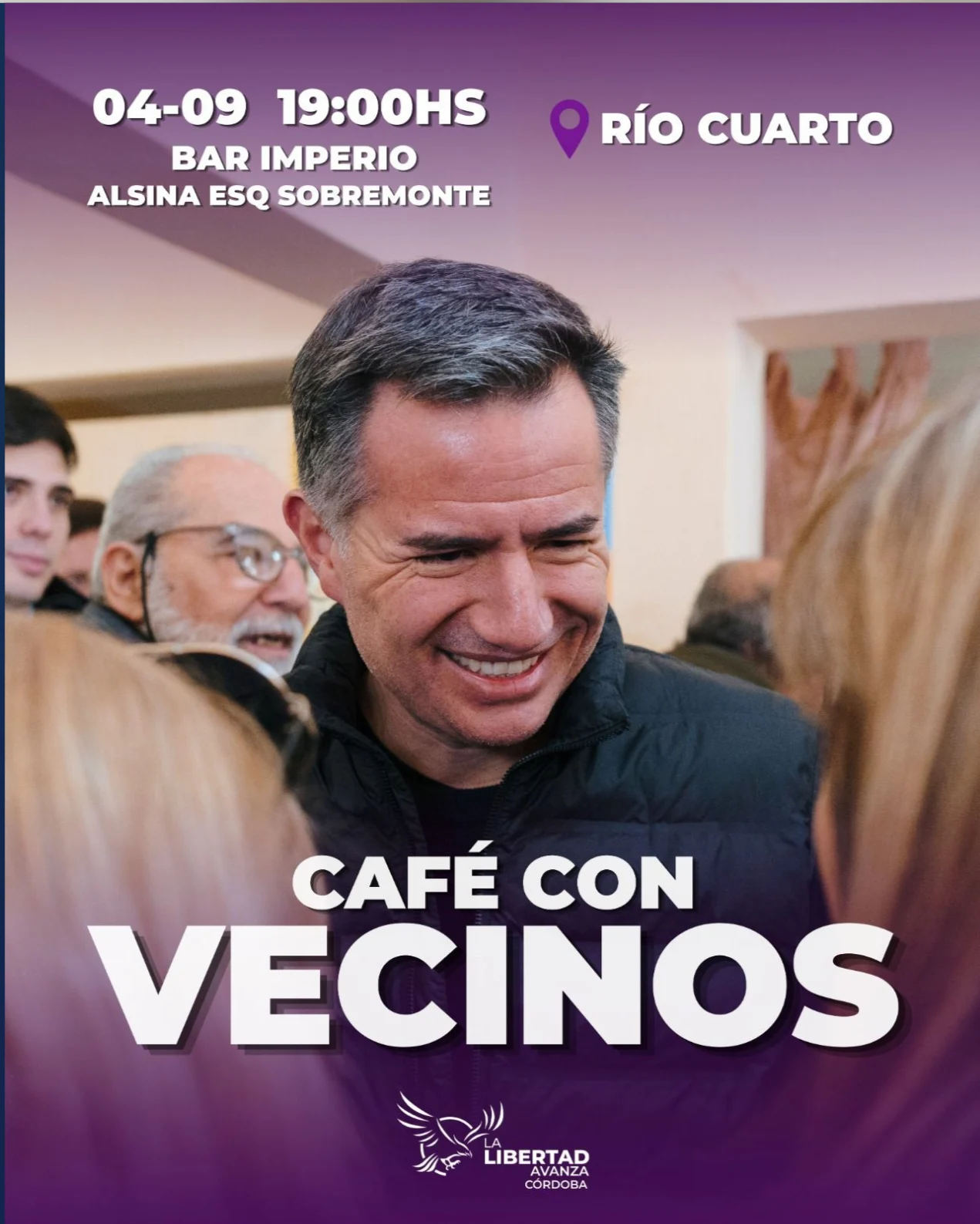 Bornoroni tendría previsto un encuentro tipo "café con vecinos", donde presentaría su plataforma "Qué abuso"