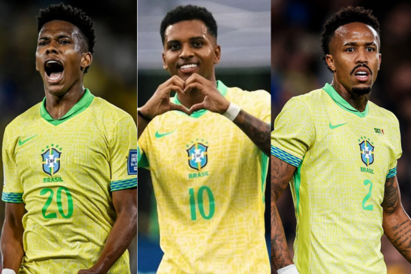 Estêvão, Rodrygo y Militão son bajas sensibles en Brasil
