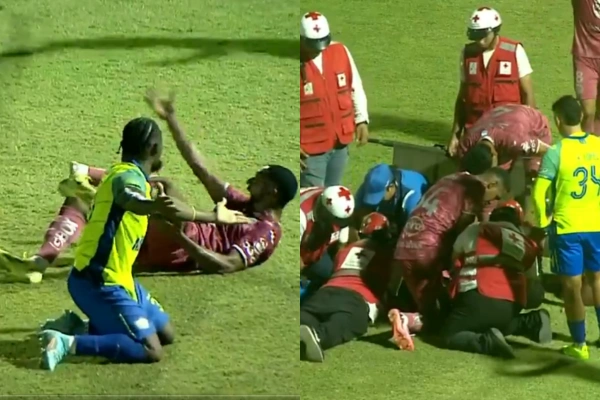 Terrible lesión en el fútbol de Honduras: un jugador sufrió una duríma fractura que le dejó colgando su tobillo