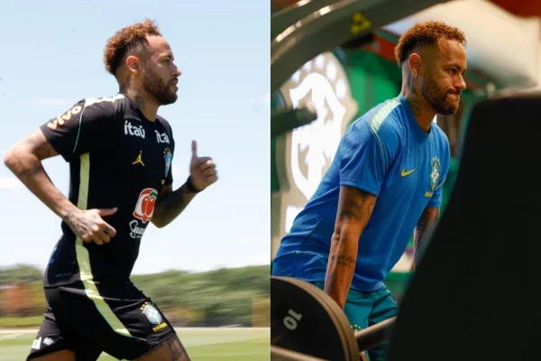 Neymar viene combinando trabajos de campo con gimnasia mientras se recupera de su lesión