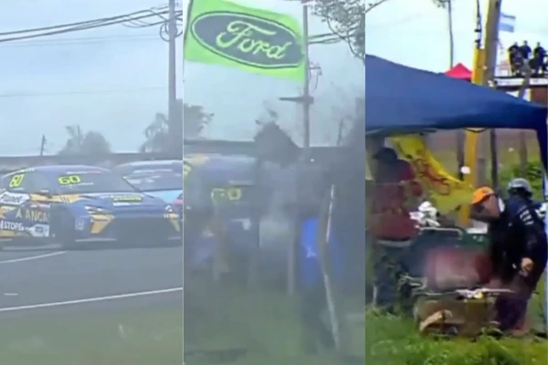 Violento accidente en el TCR South America: un piloto chocó contra las defensas y un neumático hirió a un espectador