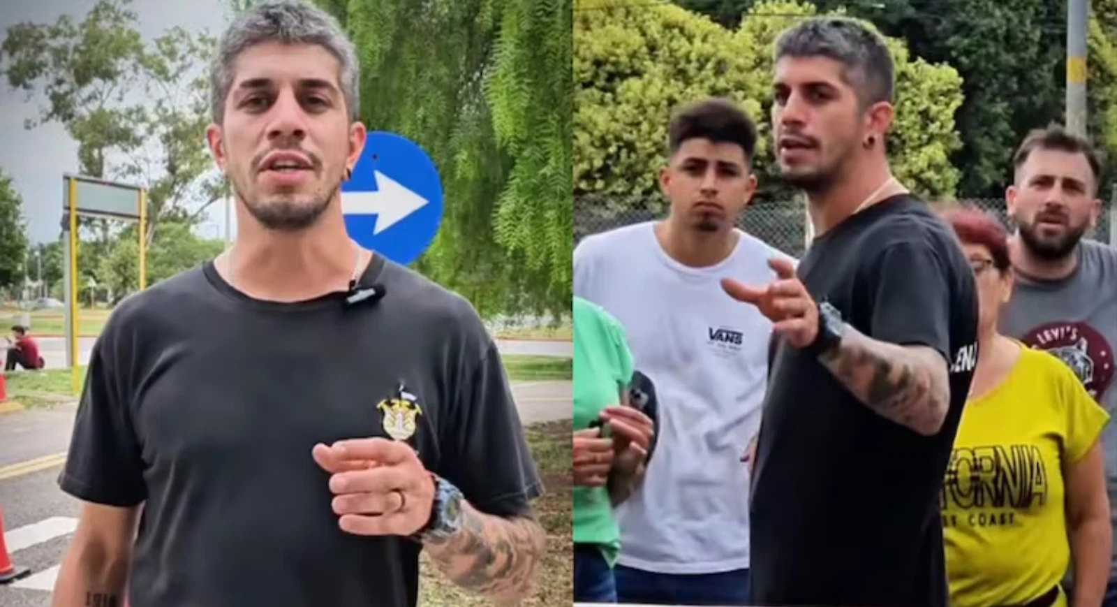Fragmentos de un video de Barrelier en la Escuela de Tránsito Municipal.