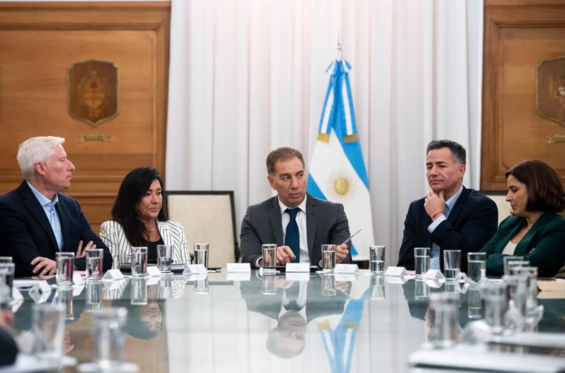 En el encuentro con intendentes de Córdoba de Diego Santilli y Gabriel Bornoroni, también participaron Laura Rodriguez Machado y Soledad Carrizo