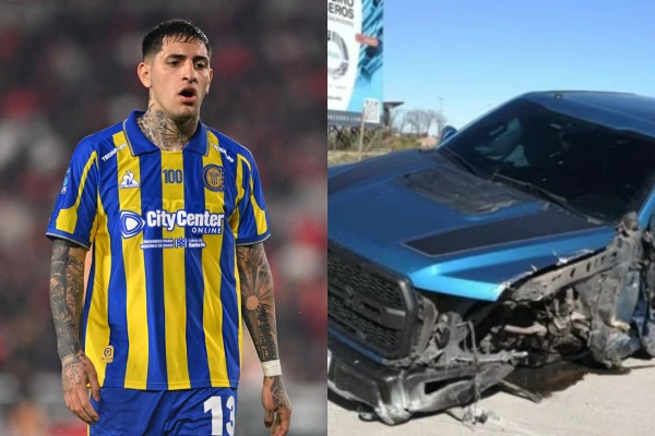 La camioneta de un jugador de Rosario Central chocó contra una columna: no se sabe quién la manejaba