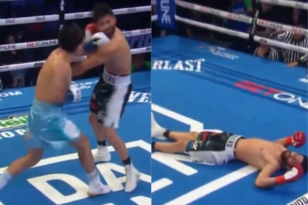 The impressive KO with which Argentinian Alan Chaves beat Mexican Miguel Madueño and retained his title