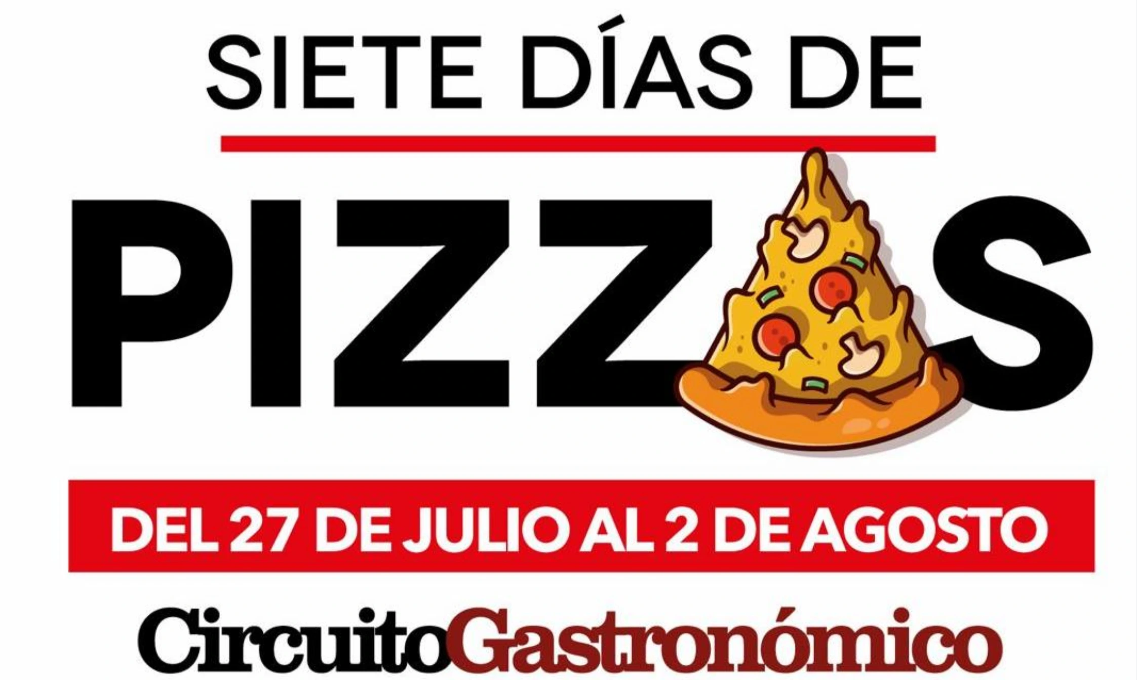 El Circuito Gastronómico dio inicio a la semana de las pizzas en Córdoba desde el 27 de julio hasta el 2 de agosto.