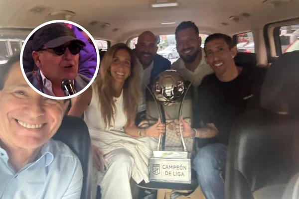 La fuerte comparación de 'Pipo' Rossi sobre la foto de Di Maria en la combi con la copa: 'Exactamente el mismo efecto'