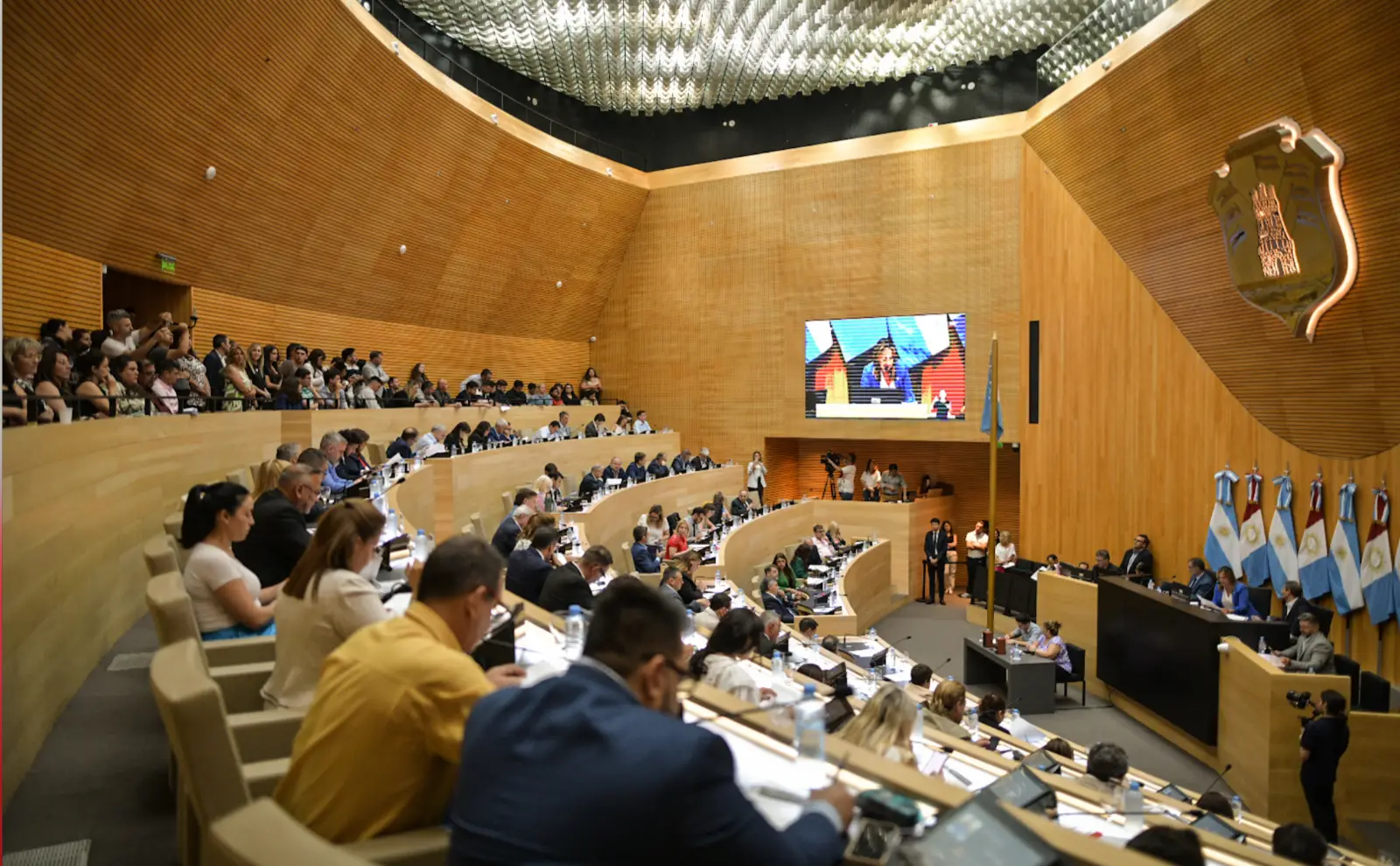 Interior del recinto de la Legislatura de Córdoba.