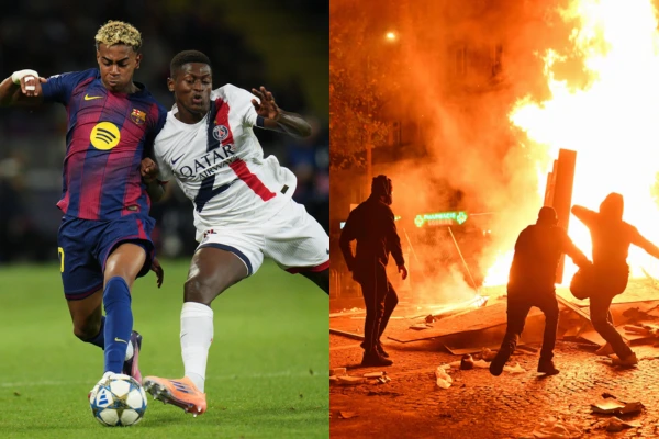 Incertidumbre por el PSG-Barcelona: los disturbios en Francia ponen en alerta al partido de Champions League