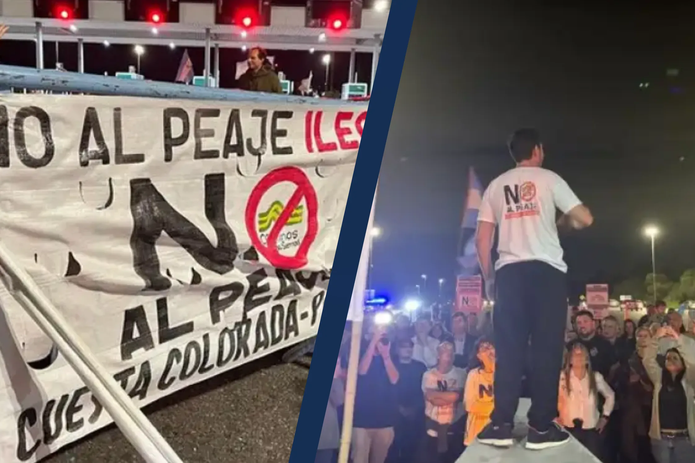 Nueva marcha en La Calera: los vecinos exigen la eliminación del peaje