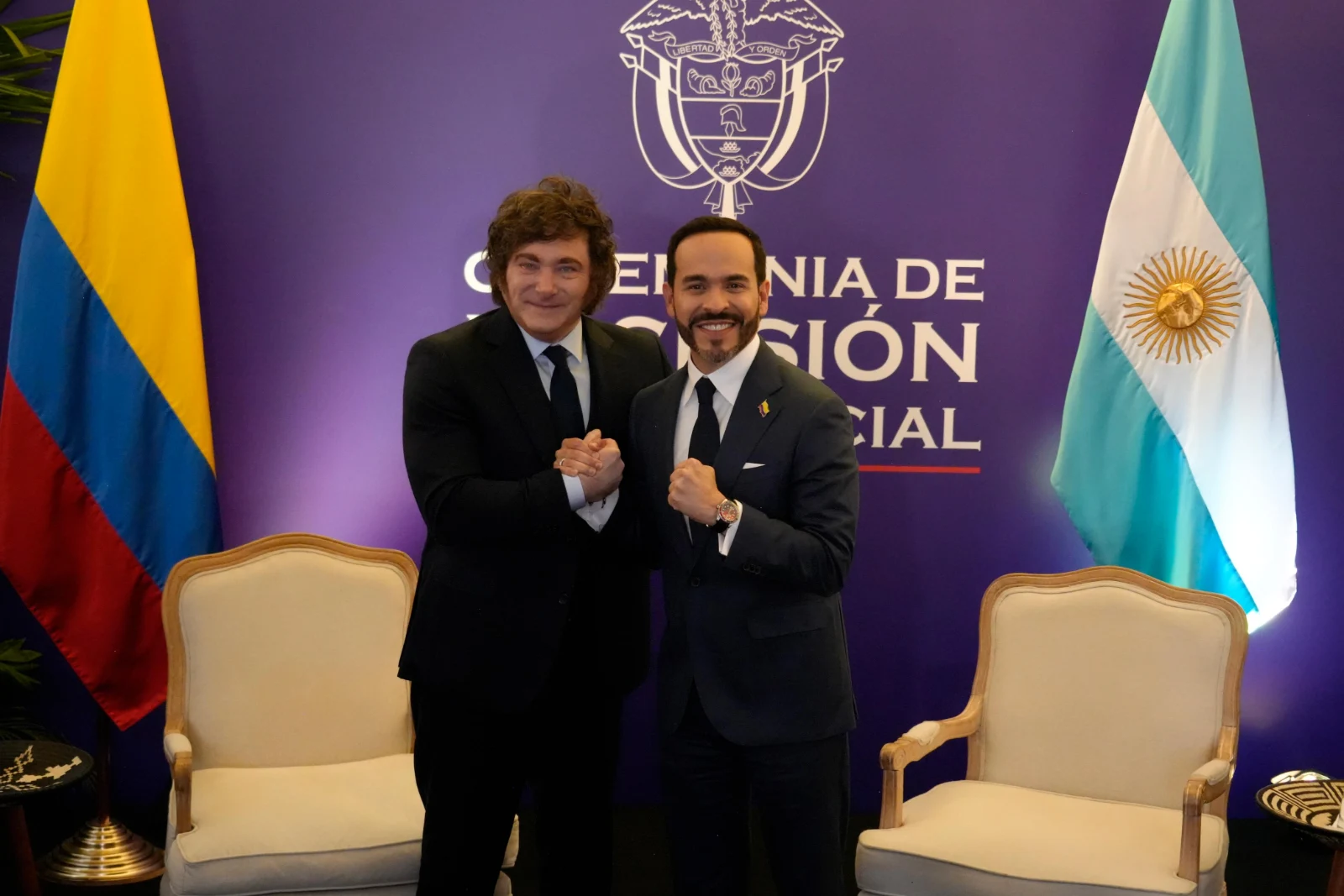 Javier Milei and Abelardo de la Espriella