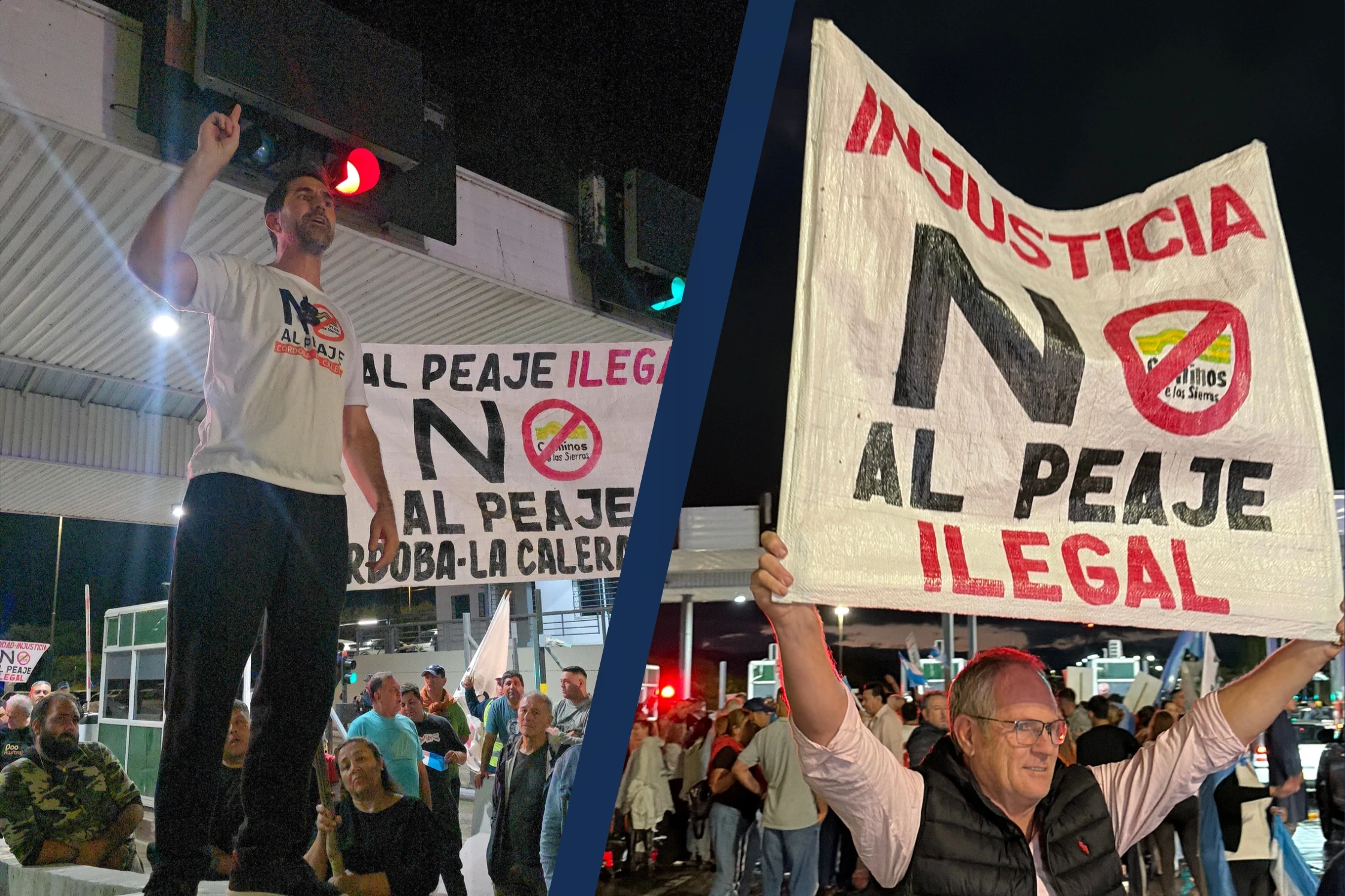 Masiva protesta en el acceso a La Calera: vecinos reclaman el fin del peaje