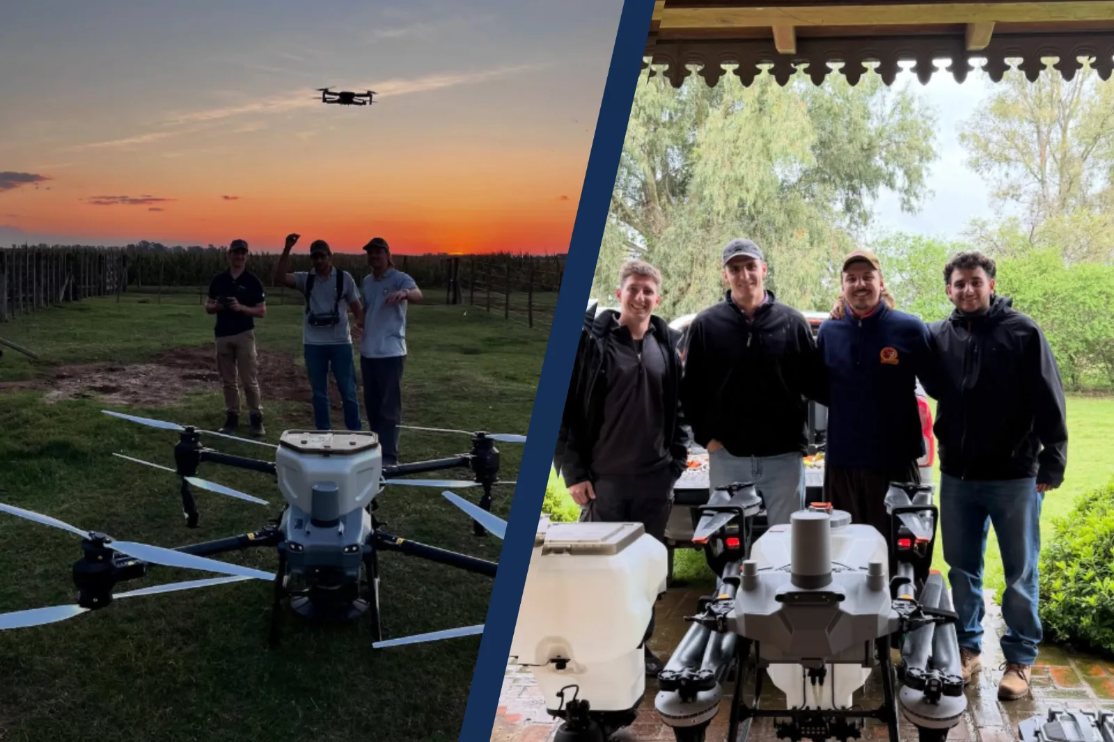 Río Cuarto: tres jóvenes pasaron de un dron familiar a 15.000 hectáreas