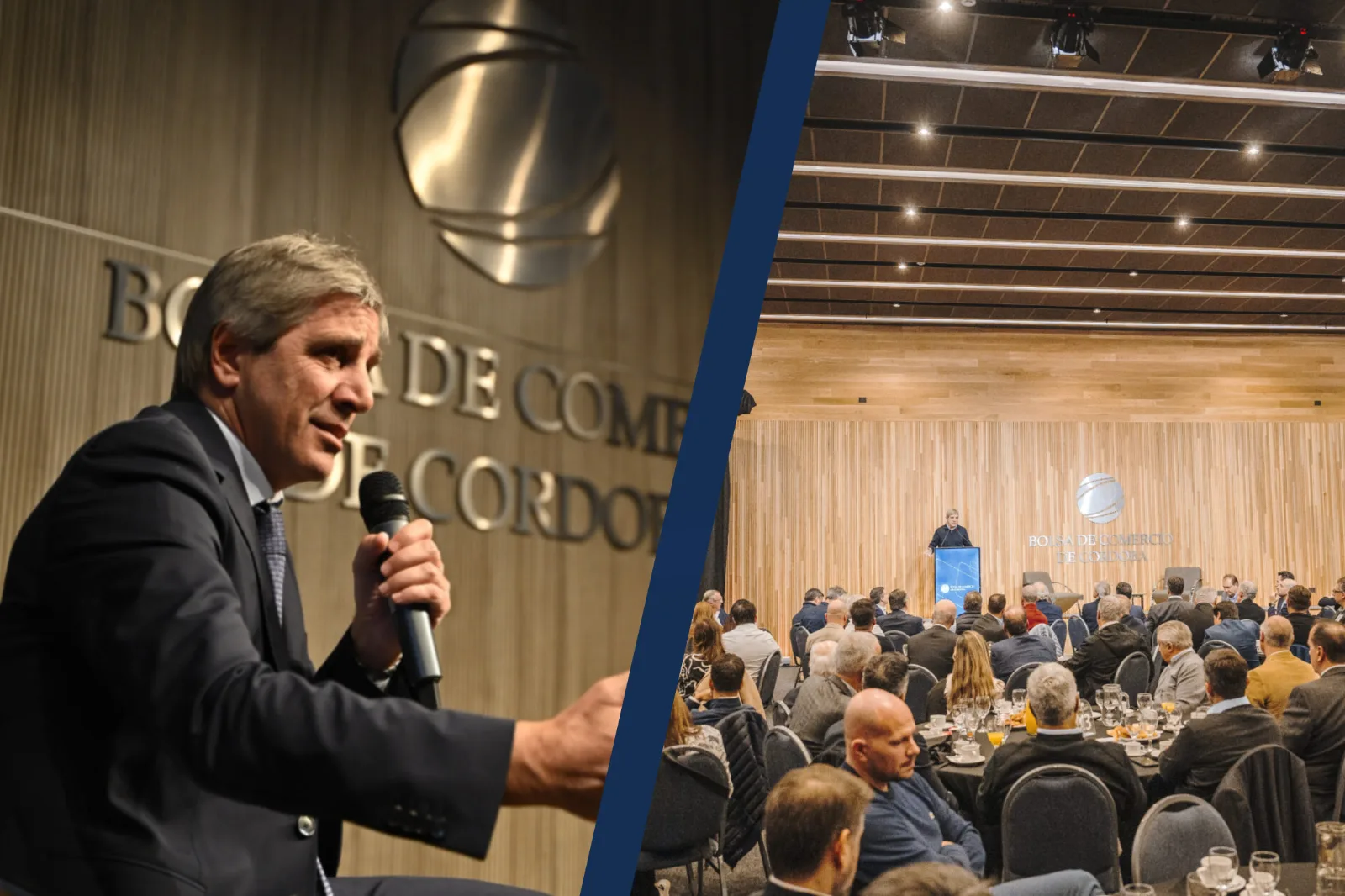 Luis Caputo en Córdoba: "Estamos reconstruyendo el país"