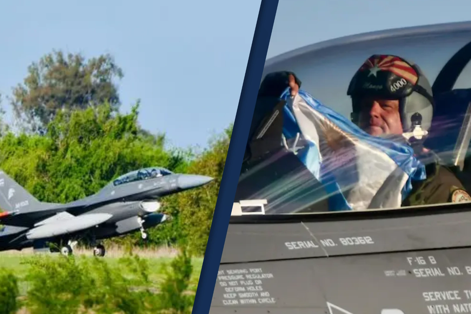 Argentina ya recibió la mitad de sus F-16: llegaron seis nuevos cazas a Las Higueras