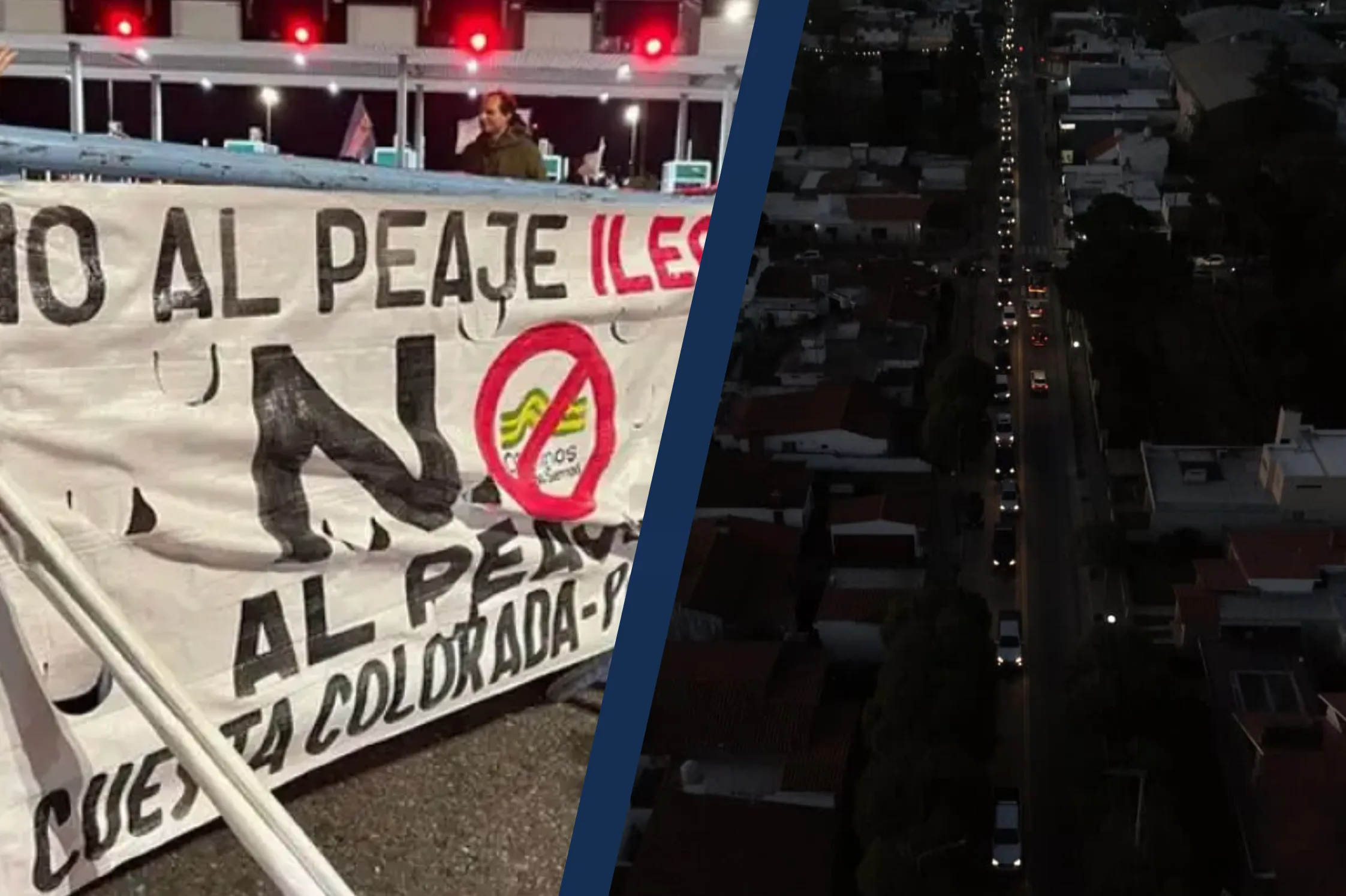 Nueva marcha en La Calera: los vecinos exigen la eliminación del peaje