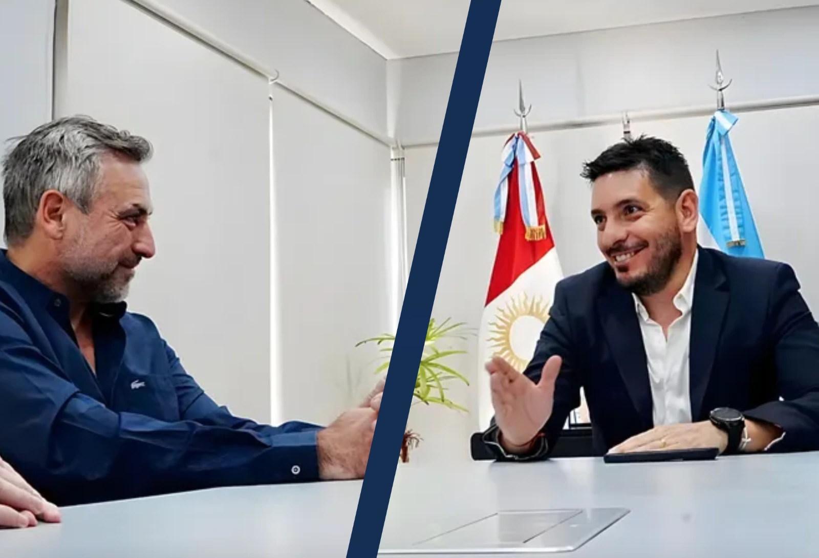 Ramón Mestre junto a Marcos Ferrer