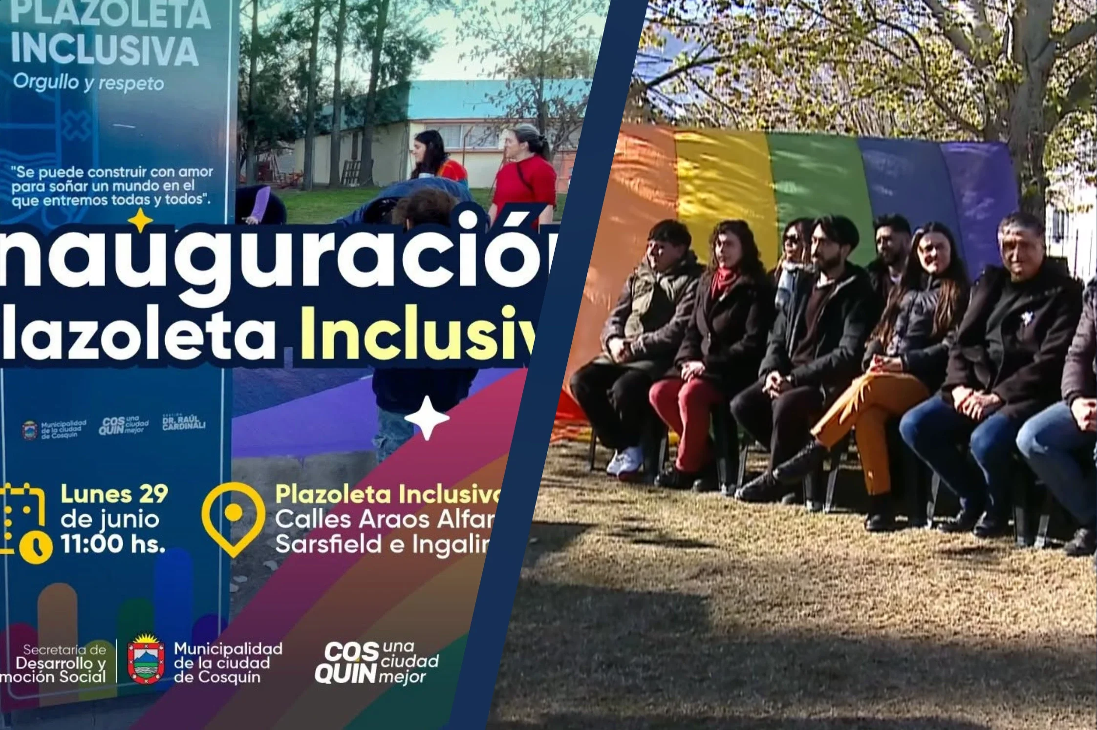 Derroche colectivista en Cosquín: Cardinali inauguró una plazoleta destinada a la agenda woke