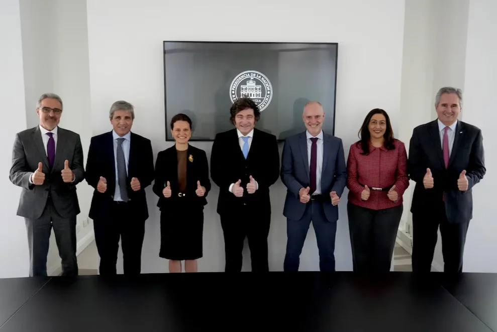 Javier Milei held a meeting with the top management of the World Bank in Olivos