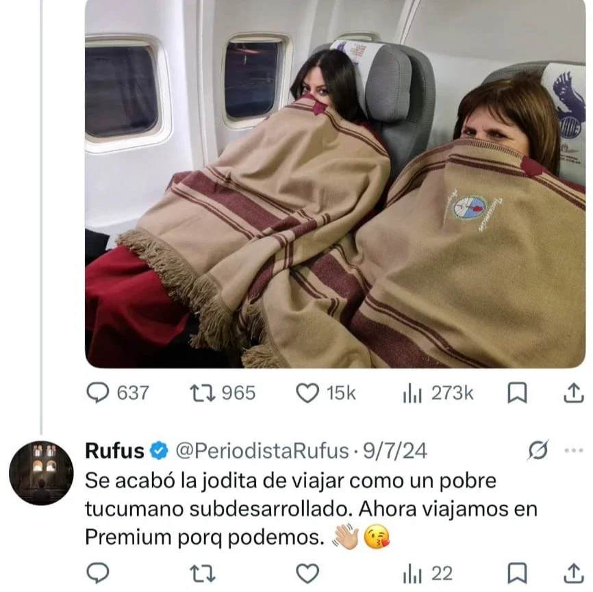 El mensaje sobre Bullrich y Pettovello.
